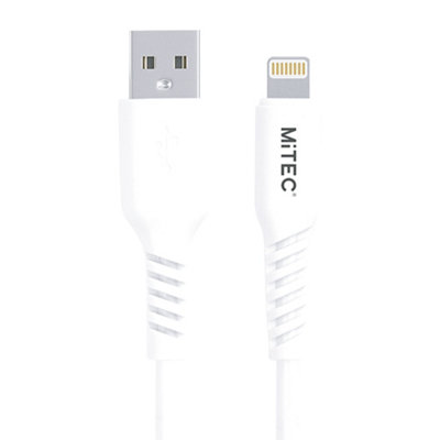 Mitec Usb ALightning Non-Biodegradable Charging Cable1MWhite from B&Q