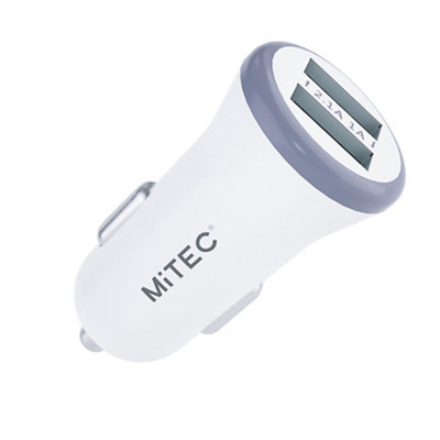Mitec 3.4A In-Car Charger For Ios & Android from B&Q