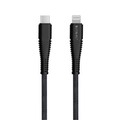 Silverlabel Black Usb-C To Lighting Braided Cable 2M B&Q