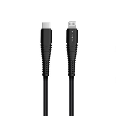 B&Q -  1M Usb-C To Lighting Cable Black