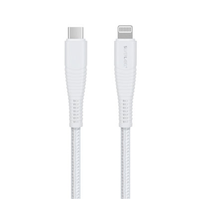 Silverlabel White Usb-C To Lighting Braided Cable 2M B&Q