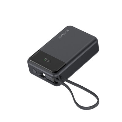 E71029021 Power Bank With Built-In Usb-C Cable 20000Mah Black Silverlabel - Image 3
