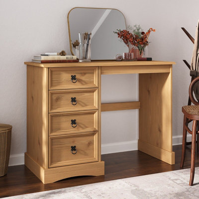 Mews Corona Dressing Table Desk Mexican Solid Pine Computer from B&Q