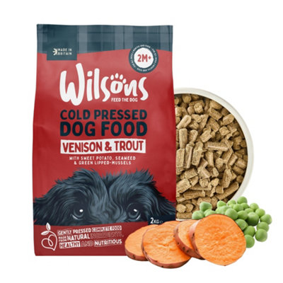 Wilsons Venison And Trout Cold Pressed Dog Food Grain Free Complete Nutrition10Kg Bag from B&Q