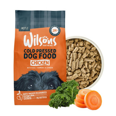 Wilsons Chicken Cold Pressed Dog Food Natural High Energy Complete Nutrition2Kg Bag from B&Q