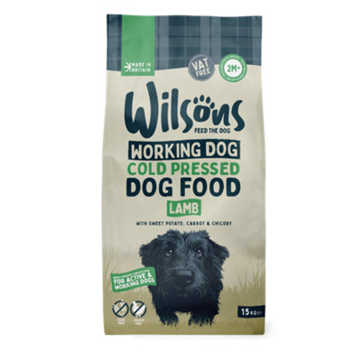 Wilsons Lamb Cold Pressed Working Dog Food Natural High Energy Complete Diet from B&Q