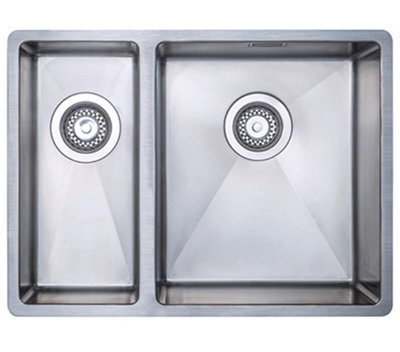 Austen & Co. Ravello Large 1.5 Bowl Stainless Steel Kitchen SinkRight Hand Main BowlLifetime Guarantee & Fast Delivery