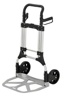 Workhorse Large Compact Foldable Sack TruckTubular Aluminium FrameTelescopic Handle200Kg Capacity from B&Q