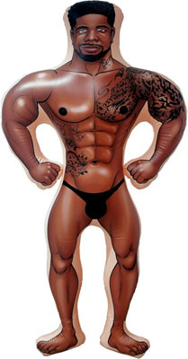 Inflatable Hunk Man Blow Up Doll Party Decoration Javon For Hen Do Girls Night Funny Gag Gift Group Celebrations from B&Q