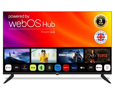 B&Q -  43 Inch Smart Webos Full Hd Tv With Freeview Play And Frameless Bezel