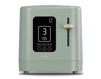 B&Q -  Digital 2 Slice Toaster With Timer800WDigital Control PanelWide Slot7 Browning LevelsAuto Stop