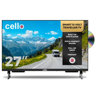 Cello 27" C2725Wsf-Trav Smart Webos Tv & Dvd 12-Volt Traveller Tv With Freeview Play from B&Q
