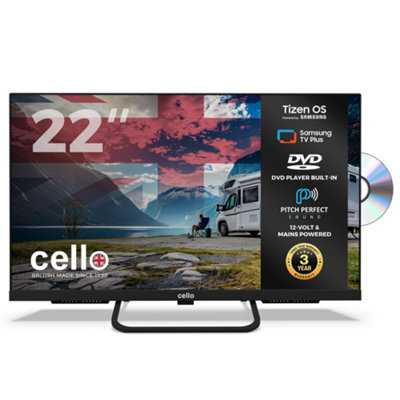 B&Q -  24 Inch Smart Samsung Plus 12-Volt Traveller Tv With Dvd Player