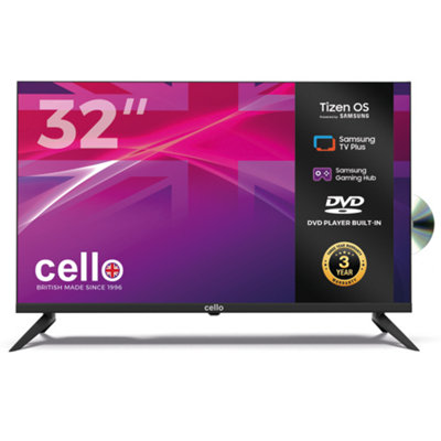 Cello 32 Inch Smart Tizen Os Powered By Samsung With Dvd Player from B&Q
