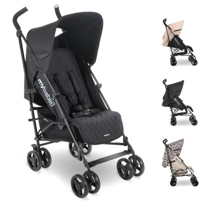 My Babiie Mb01 Lightweight Stroller - Black - Image 4