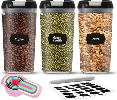  - Food Storage Containers With Lid Airtight Stackable Kitchen Boxes PantryPack Of 31.2L - Image 7