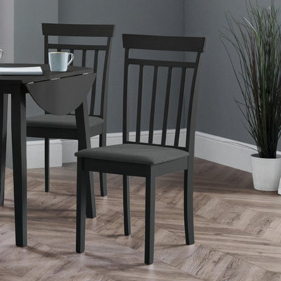B&Q -  Set Of 2 Coast Black Dining Chairs