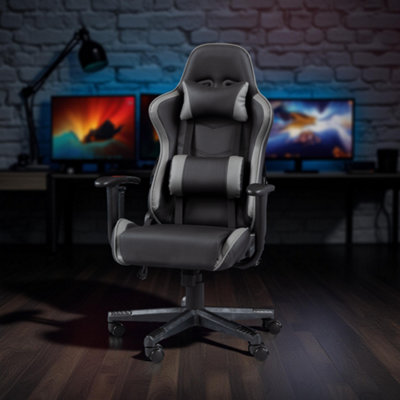 B&Q -  Comet Gaming ChairBlack And Grey