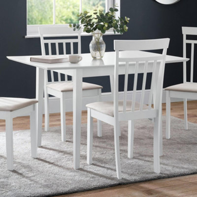 B&Q -  Rufford Square To Rectangular Extending 4 Seater Dining TableWhite