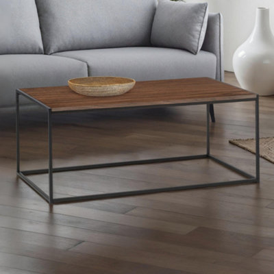 Julian Bowen Tribeca Coffee TableBlack And Walnut Effect from B&Q