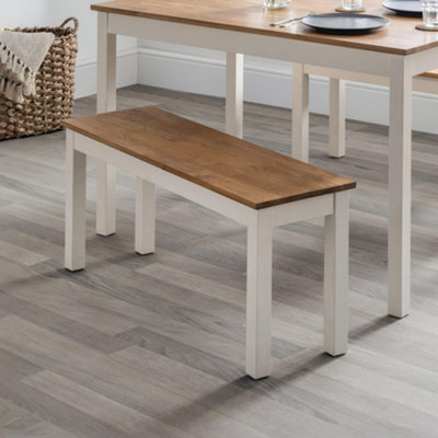 B&Q -  Coxmoor 2 Seater BenchIvory & Oak