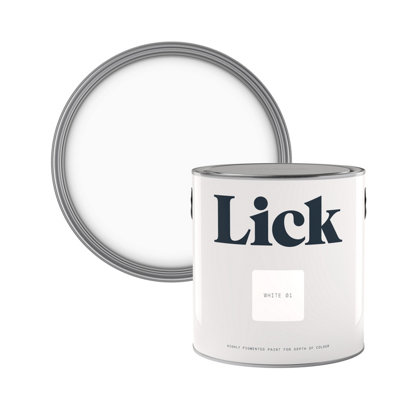 B&Q -  White 01 Eggshell Emulsion Paint2.5L