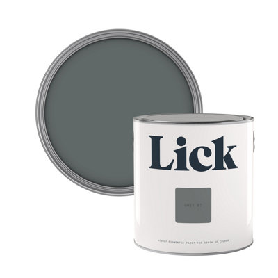 Lick Grey 07 Eggshell Emulsion Paint2.5L from B&Q