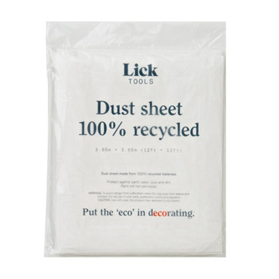 B&Q -  Large 100% Recycled Plastic Dust Sheet