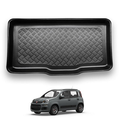 B&Q -  Fiat Panda (2012+) Boot Liner (Lower Boot Position) Tailored Boot Protector Waterproof Accessory Dog Pet Friendly
