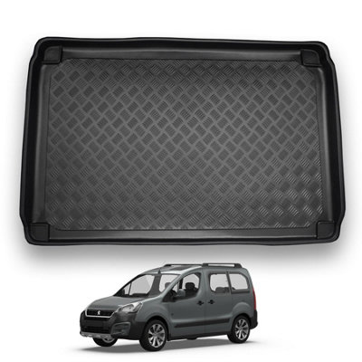 Nomad Peugeot Partner Tepee (2008-2018) Boot Liner Tailored Boot Protector Waterproof Raised Edges Accessory Dog Pet Friendly