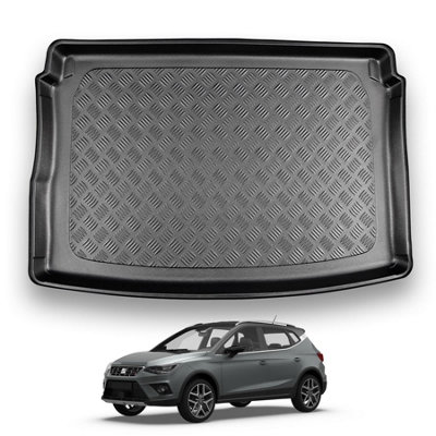 B&Q -  Seat Arona (2017+) Boot Liner (Upper Boot Position) Tailored Boot Protector Waterproof Accessory Dog Pet Friendly