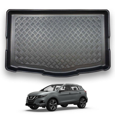 B&Q -  Nissan Qashqai (2014-2021) Boot Liner (Lower Boot Position) Tailored Boot Mat Protector Waterproof Raised Edges Accessory