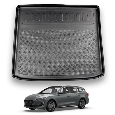 Nomad Ford Focus (2018+) (Mk4) (Estate) Boot Liner (Upper Adjustable Position.) Tailored Boot Mat Protector Waterproof Accessory from B&Q