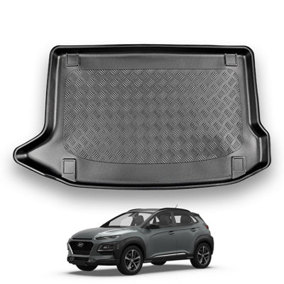 Nomad Hyundai Kona (2017+) Boot Liner (Upper Boot Position) Tailored Boot Protector Waterproof Raised Edges Custom Fit Accessory from B&Q