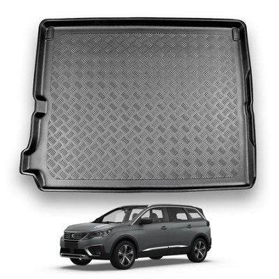 Nomad Peugeot 5008 (2017+) Boot Liner (Fits 7 Seats Model With 3Rd Row Folded) Tailored Boot Mat Protector Waterproof Accessory from B&Q
