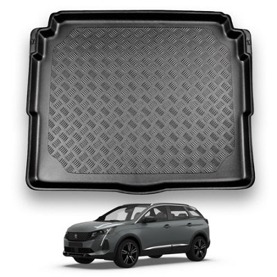 Nomad Peugeot 3008 (2017+) Boot Liner (Lower Boot PositionNot For Hybrid Models) Tailored Boot Mat Protector Waterproof from B&Q