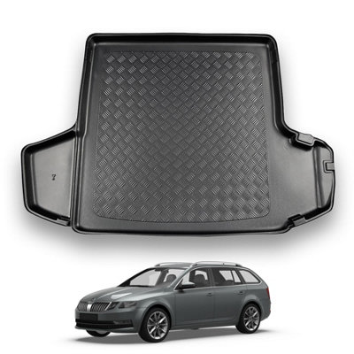 Nomad Skoda Octavia (2013-2020) Boot Liner (Upper Boot PositionEstate Models) Tailored Fit Boot Mat Protector Waterproof from B&Q