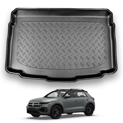 B&Q -  Vw T-Roc (2017+) Boot Liner (Lower Boot Position) Tailored Boot Protector Waterproof Accessory Dog Pet Friendly