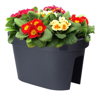 Geezy Garden Flower Bridge Hanging Planter Plant Pot Fence Railing Balcony Decking from B&Q