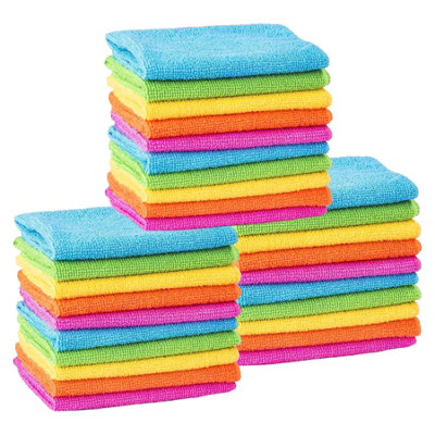 Mts Microfibre Cleaning Cloths Towels Rags Dusters Home Kitchen Washing Up Dishes 30 from B&Q