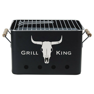 Geezy Portable Charcoal Bbq Grill Outdoor Camping Grill Garden Barbecue Picnic Travel from B&Q