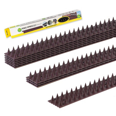 Geezy Bird Fence Wall Spikes Cat Pigeon Deterrent Anti Climb Security Intruder 5M from B&Q