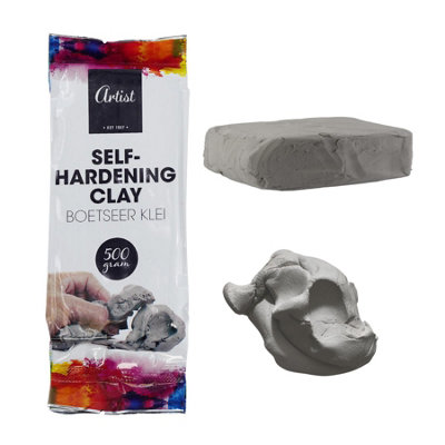 B&Q -  Air Drying Modelling Sculpting Clay For Art & Craft In Grey Self Hardening 500G