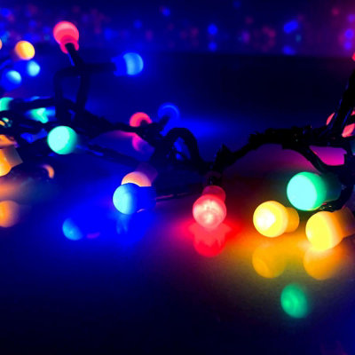 B&Q -  Christmas Light Outdoor Led Berry Fairy String With Timer & 8 Modes Multicolor