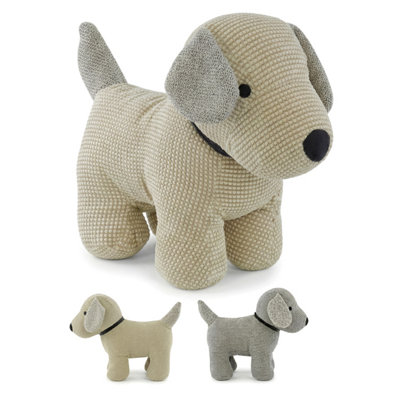 Geezy Animal Door Stop Sand Filled Soft Decorative Novelty Door Stopper Decor Dog from B&Q