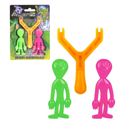 The Magic Toy Shop Super Soft Stretchy Sticky Alien Slingshot For Kids Elastic Alien Catapult from B&Q