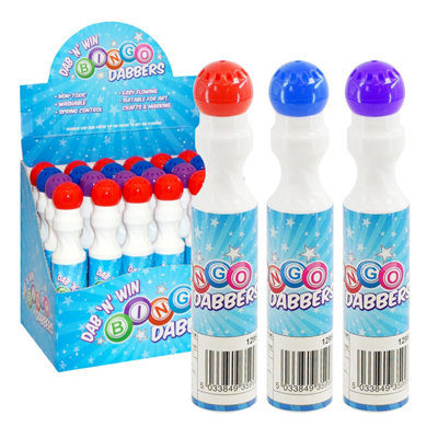 The Magic Toy Shop 24 Pcs Bingo Dabber Marker Pen Easy Grip Washable Dot Pen For Kids Family Games from B&Q