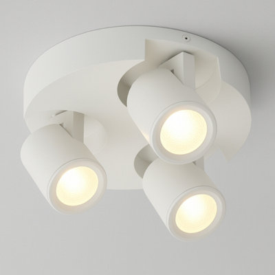 Cgc Lighting Cgc Carla Triple Modern Cylinder Spotlights - White - Image 3
