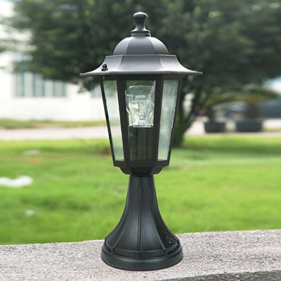 CGC Lighting Cgc Black Small Coach Lantern Post Pathway Light from B&Q