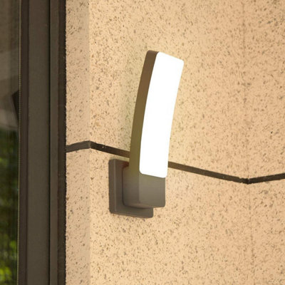 CGC Lighting Cgc Alana Dark Grey Curved Led Wall Light from B&Q